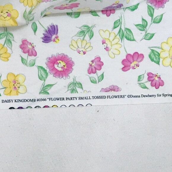 Flower Party Tossed Flowers Fabric - Picture 5 of 6